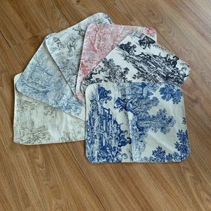 Handmade upcycled placemats set of 6